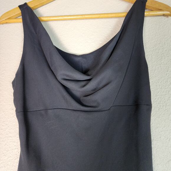 Jodi Kristopher 90s Y2K Vintage Knee Length Cowl Neck Sleeveless Peek A Boo Lace - Picture 4 of 12